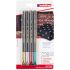 Edding 1200 Metallic Pack de 4 Rotuladores - Punta Redonda - Trazo 1mm - Tinta con Base de Agua - Colores Oro, Plata, Rojo y Verde Metalizados