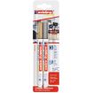 Edding 4085 Pack de 2 Rotuladores de Tiza Liquida - Punta Redonda - Trazo 1-3mm - Olor Neutro - Color Oro y Plata
