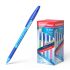 Erichkrause Boligrafo R-301 Neon Stick&Grip 0.7 - Cuerpo Hexagonal Translucido - Zona de Agarre de Goma - Punta de 0.7mm - Tinta de Secado Rapido - Color Azul