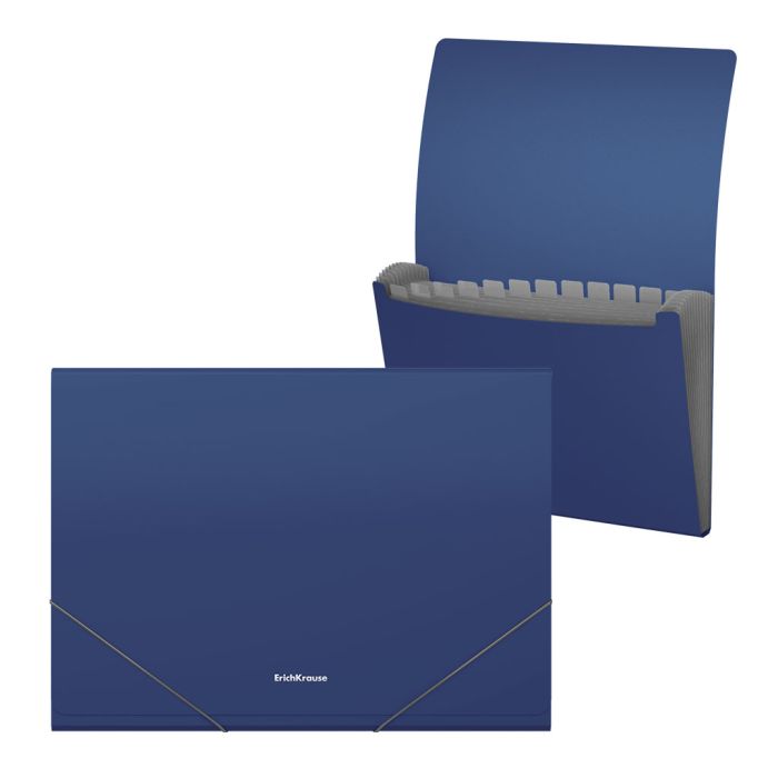 Erichkrause Clasificadores Matt Classic - 12 Fundas - Tamaño A4 - Color Azul
