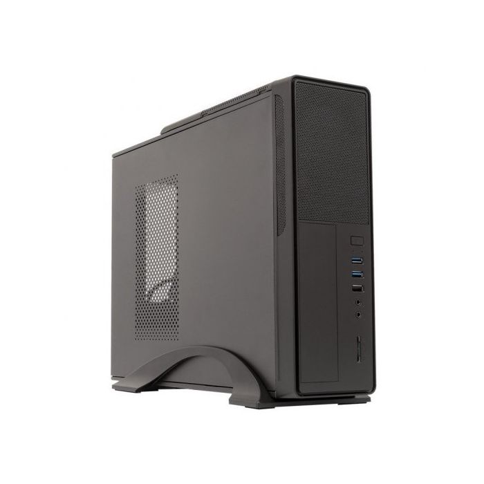 Unykach UK2010 85% Eficencia Caja Torre MicroATX - Fuente de Alimentacion 300W 85% Incluida - Tamaño Disco Soportado 3.5", 2.5" - USB-A 3.2/2.0 y Audio