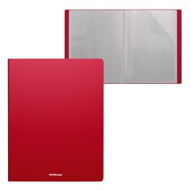 Erichkrause Carpetas con Fundas Matt Classic - 20 Fundas - Tamaño A4 - Color Rojo