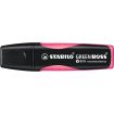 Stabilo Green Boss Marcador Fluorescente - Fabricado con un 83% de Plastico Reciclado - Trazo entre 2 y 5mm - Recargable - Color Rosa