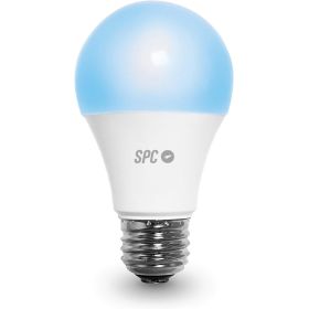 SPC Aura 1050 Bombilla Led Regulable Wi-Fi E27 - Ambientes Personalizables - Control desde la APP SPC Iot - Compatible con Alexa y Google Home - Hogar Inteligente Interconectado - Color Blanco