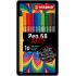 Stabilo Pen 68 Arty Caja Metalica de 10 Rotuladores - Punta de Fibra - Trazo de 1mm aprox. - Tinta a Base de Agua - Capuchon Ventilado - Colores Surtidos