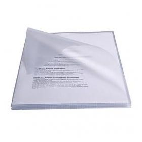 Esselte Caja de 50 Dossiers Uñero PVC 250 Micras - Tamaño Folio - Transparente