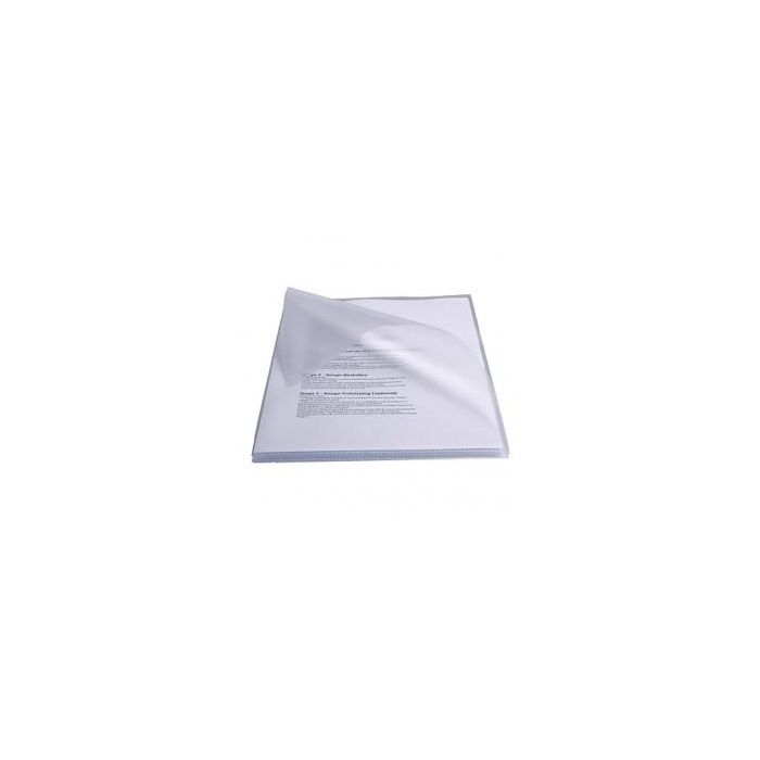 Esselte Caja de 50 Dossiers Uñero PVC 250 Micras - Tamaño A4 - Transparente