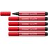 Stabilo Pen 68 MAX Rotulador - Punta de Fibra Biselada - Trazo entre 1-5mm aprox. - Tinta a Base de Agua - Color Rojo Carmin