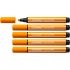 Stabilo Pen 68 MAX Rotulador - Punta de Fibra Biselada - Trazo entre 1-5mm aprox. - Tinta a Base de Agua - Color Naranja