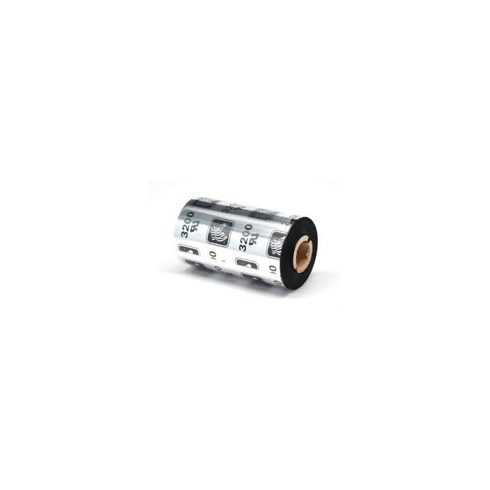 Zebra 3200 Pack de 12 Cintas de Transferencia Termica Original - Cintas de Cera/Resina - Nucleo 12.7mm, Ancho 56.9mm, Longitud 74m