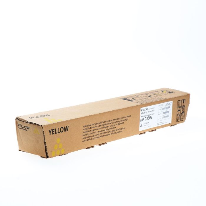 Ricoh Aficio MPC3502 MPC3002 Amarillo Cartucho de Toner Original - 842017