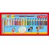 Stabilo Woddy 3 en 1 Pack de 18 Lapices de Colores + Sacapuntas + Pincel Nº 8 - Lapiz de Color, Cera y Acuarela, Todo en Uno - Mina XXL 10mm - Colores Surtidos