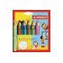 Stabilo Woddy 3 en 1 Duo Pack de 6 Lapices de Colores + Sacapuntas - Mina 2 Colores XXL 10mm - Lapiz de Color, Cera  Acuarela, Todo en Uno - Colores Surtidos