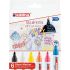 Edding 95 Pack de 6 Rotuladores de Tiza Liquida - Punta Redonda - Trazo 1.5-3mm - Colores Blanco, Amarillo, Negro, Naranja, Rosa y Azul