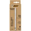 Bic Cristal Re´new Pack de Boligrafo Recargable de Bola + 2 Recambios - Punta Redonda de 1.0mm - Trazo 0.32mm - Tinta con Base de Aceite - Cuerpo Metalico - Color Negro