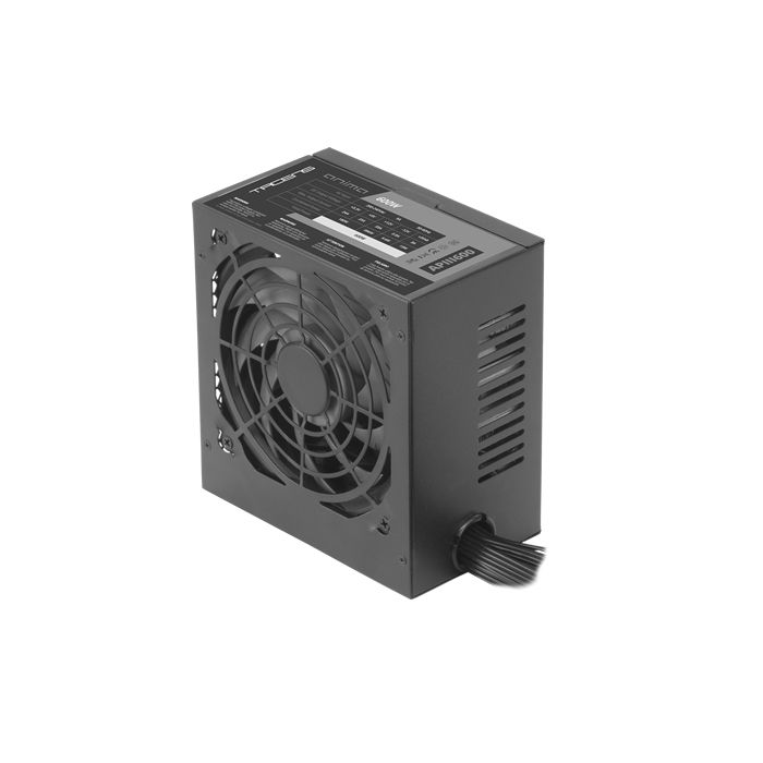 Tacens APIII600 Fuente de Alimentacion 600W ATX - Eficiencia 85% Bronze - Tecnologia SMD - Seguridad total - Silencio total - Cables y Carcasa Full Black - Empaquetado con Alta Proteccion EPE - Color Negro
