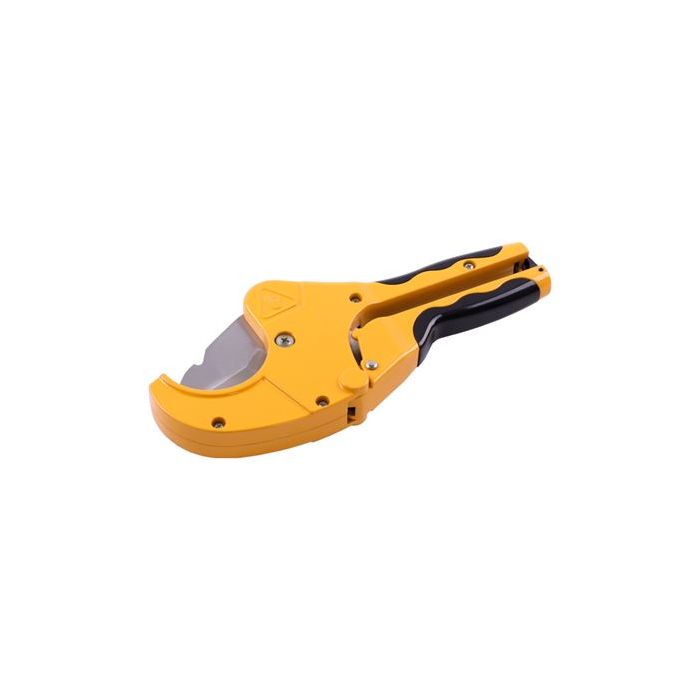 Blim Cortatubos de Tijera - Diseño Ergonomico en Forma de V - Fabricado en Aluminio - Cuchilla de Acero al Carbono - para Tubos Plasticos de Hasta 63 mm de Diametro - Cierre de Seguridad - Color Negro