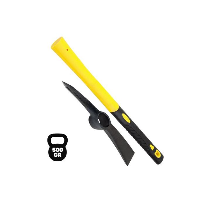 Blim Martillo de 500 Gramos - Mango de Fibra de Vidrio - Superficie Engomada - Cabezas de Acero Forjado - Color Negro