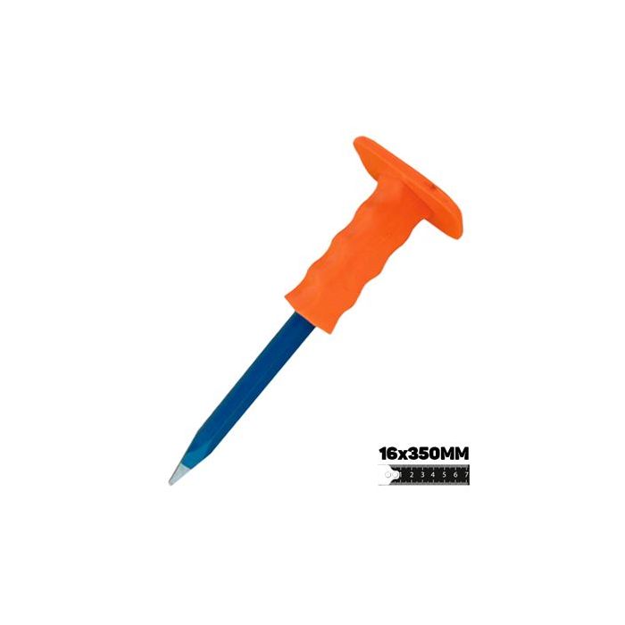 Blim Martillo de Acero al Carbono - Medidas: 16 X 350 mm - Resistente al Impacto - Mango con Protector TPR - Color Negro