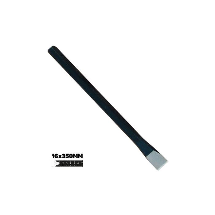 Blim Barra de Acero al Carbono Resistente - Medidas: 16 X 350 mm - Alta Calidad y Resistencia al Impacto - Color Negro