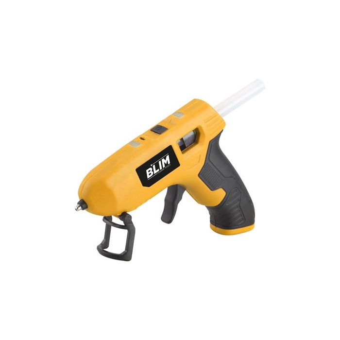 Blim Pistola de Silicona Bateria - Diseño Compacto y Ergonomico - Color Amarillo