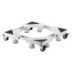 Cromad Soporte/Base Ajustable Serie PRO con Ruedas para Nevera y Lavadoras - Color Blanco
