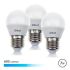 Elbat Pack 3 Bombillas - Potencia 7W - Lumenes 600 - Tipo de Luz 6500K Luz Fria - Casquillo E27 - Angulo 220º - Dimensiones 45X78mm - 30.000 Horas de Vida - 15.000 Encendidos