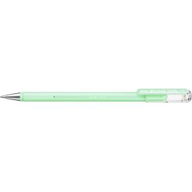 Pentel Hybrid Milky Boligrafo de Bola - Punta Fina 0.8mm - Trazo 0.4mm - Tinta de Gel Opaca - Color Verde Pastel