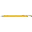 Pentel Mattehop Boligrafo de Bola - Punta 1mm - Trazo 0.5mm - Tinta de Gel Opaca - Fabricado con 55% de Materiales Reciclados - Color Amarillo