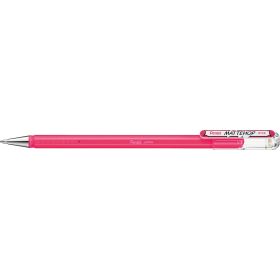 Pentel Mattehop Boligrafo de Bola - Punta 1mm - Trazo 0.5mm - Tinta de Gel Opaca - Fabricado con 55% de Materiales Reciclados - Color Rosa