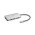 Kensington UH1400P Hub USB-C 3x USB 3.2, 1x USB-C hasta 85W , 1x HDMI 2.0, Lector SD, Lector MicroSD - Color Plata
