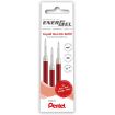 Pentel EnerGel X Pack de 3 Recambios para BL57, BL77, BL107, BL117, BL407, BL2007, BL2507 - Color Rojo