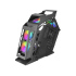 Mars Gaming Controladora Chroma ARGB - Medida en mm: 540x234x500 - Iluminacion Addressable RGB + 39 Modos de Luz - Doble Ventana Cristal Templado - Micro-ATX con Interior XL - Compatibilidad con Placas Base MicroATX/Mini-ITX - Color Negro