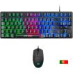Mars Gaming Combo Gaming MCPTKL - Teclado TKL y Raton Ligero - Iluminacion RGB Breathing & Flow - Tecnologia H-Mech - Hasta 3200 DPI - Switches Mecanicos Huano - Prestaciones Gaming de Alto Nivel - Compatibilidad Total - Color Negro