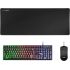 Mars Gaming Pack Premium 3 en 1 Teclado hibrido H-MECH, Raton Ultra Ligero 10K y Alfombrilla XXL - Compatibilidad Universal - Tecnologia H-MECH - Iluminacion FRGB Rainbow - Sensor Optico 10000 DPI - Switches Mecanicos KAILH - Color Negro