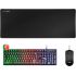 Mars Gaming Pack Premium Teclado hibrido H-MECH - Raton Ultra ligero 10K - Alfombrilla XXL - Tecnologia H-MECH - Iluminacion FRGB Rainbow - Raton Ultra-ligero 69g - Sensor Optico de 10000 DPI - Switches Mecanicos KAILH - Color Negro