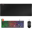 Mars Gaming Pack Premium Teclado hibrido H-MECH - Raton Ultra ligero 10K - Alfombrilla XXL - Tecnologia H-MECH - Iluminacion FRGB Rainbow - Raton Ultra-ligero 69g - Sensor Optico de 10000 DPI - Switches Mecanicos KAILH - Color Negro