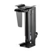 Aisens Soporte Giratorio y Altura Personalizable para CPU por Debajo de Escritorio con Mango de Bloqueo Facil - Color Negro
