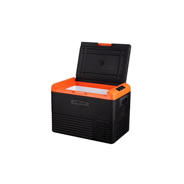 Muvip Nevera de Compresor Portatil 50L - Proteccion Bateria Vehiculo - Temperatura -20º/+20º - Conexion 12/24/220V - Consumo 70W - Compresor Silencioso - Control Bluetooth - Color Gris