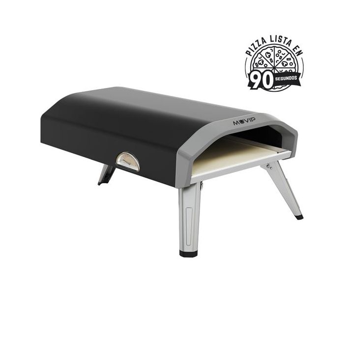 Muvip Horno de Gas Portatil para Pizzas - Color Negro