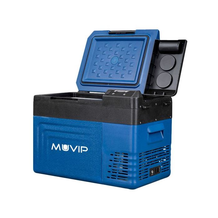 Muvip Nevera Compresor Portatil Blue 24 Litros - Asas de transporte - Compresor silencioso - Color Azul