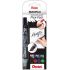 Pentel Maxiflo Flex-Feel Pack de 4 Rotuladores para Pizarra Blanca - Punta Flexible 4.6mm - Dosificacion de Tinta mediante Embolo - Colores Negro, Azul, Rojo y Verde