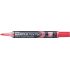 Pentel Maxiflo Flex-Feel Rotulador para Pizarra Blanca - Punta Flexible 4.6mm - Trazo de 1 a 5mm - Dosificacion de Tinta mediante Embolo - Color Rojo