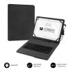 Subblim Keytab Pro USB - Teclado con Funda Universal para Tablets - Comodidad y Flexibilidad al Escribir - Angulo Ideal para Escribir o Ver Videos - Atril Magnetico - Color Negro