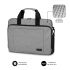 Subblim Maletin para Ordenador Portatil - Diseño Elegante para Portatiles de hasta 15,6" - Sistema de Proteccion Air Padding - Doble Cremallera - Compartimentos Separados - Gran Capacidad de Almacenamiento - Color Gris