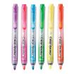 Pentel Handy Line S Pack de 6 Marcadores Fluorescentes Retractiles - Tinta Liquida - Trazo de 1.6 a 3mm - Formato Fino con Clip - Colores  Amarillo, Naranja, Fucsia, Violeta, Verde y Azul