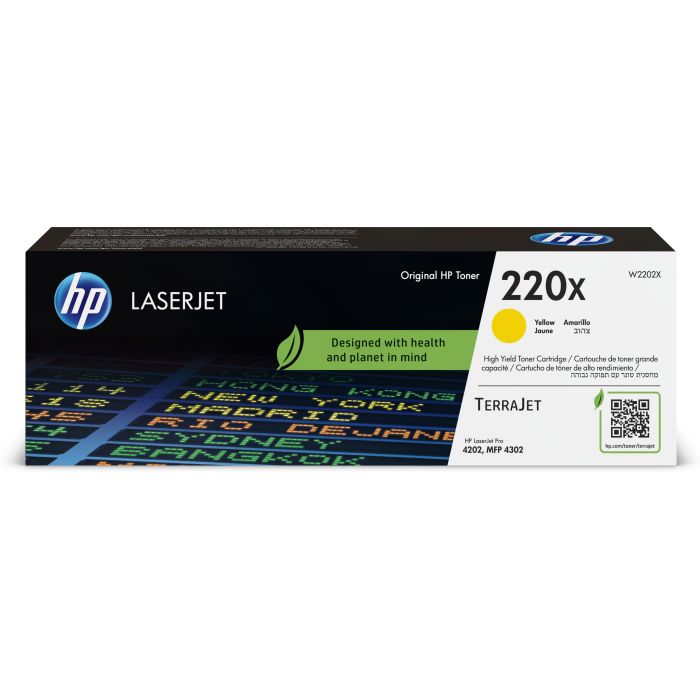HP W2202X Amarillo Cartucho de Toner Original - 220X