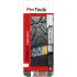 Pentel PenTools Pack de 4 Rotuladores Permanentes Paint Marker - Punta Conica 4.6mm - Trazo 3mm - Impermeable, Resistente a la Luz - Secado Rapido - Colores Negro, Azul, Amarillo y Blanco