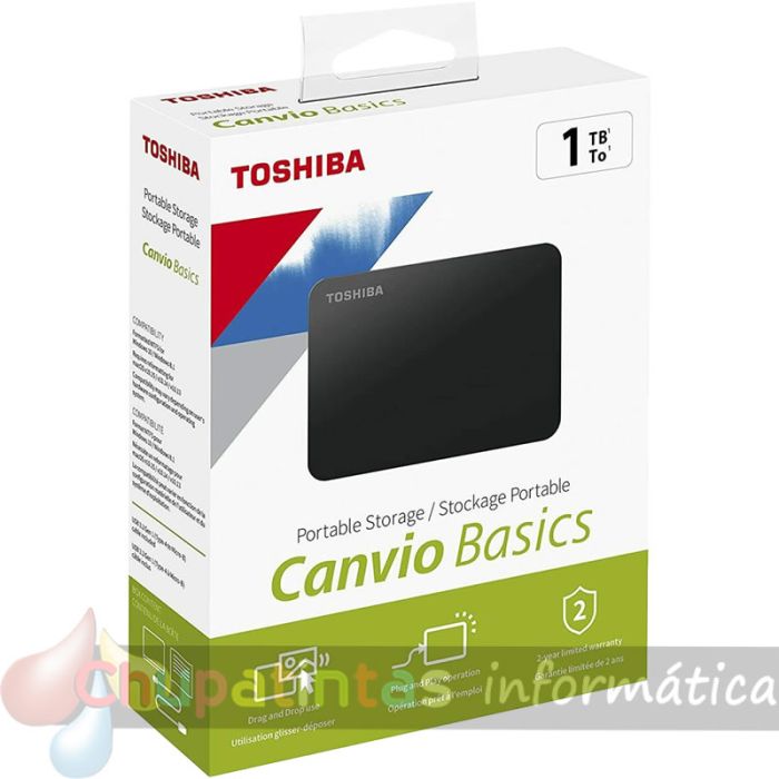 Toshiba Canvio Basics Disco Duro Externo 2.5" 1TB USB 3.2-4