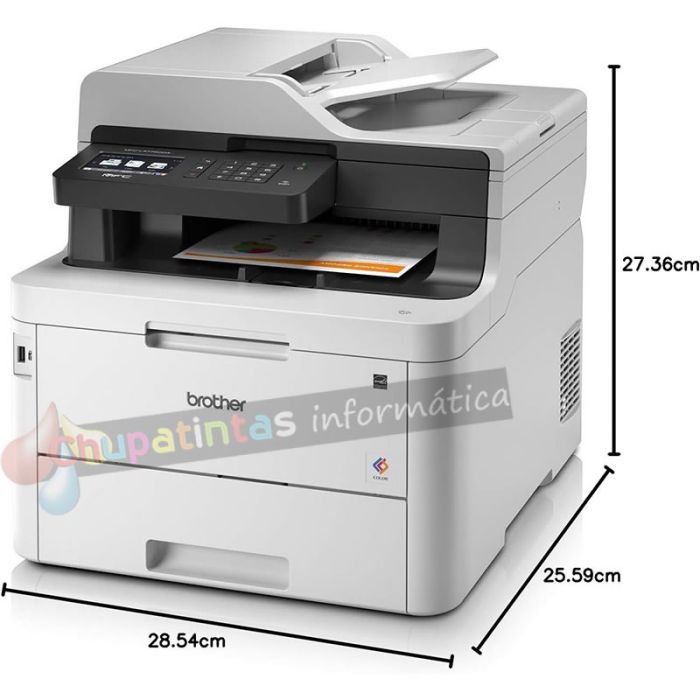 Brother MFC-L3760CDW Impresora Multifunción Color Laser LED Wifi Dúplex Fax 26ppm-7